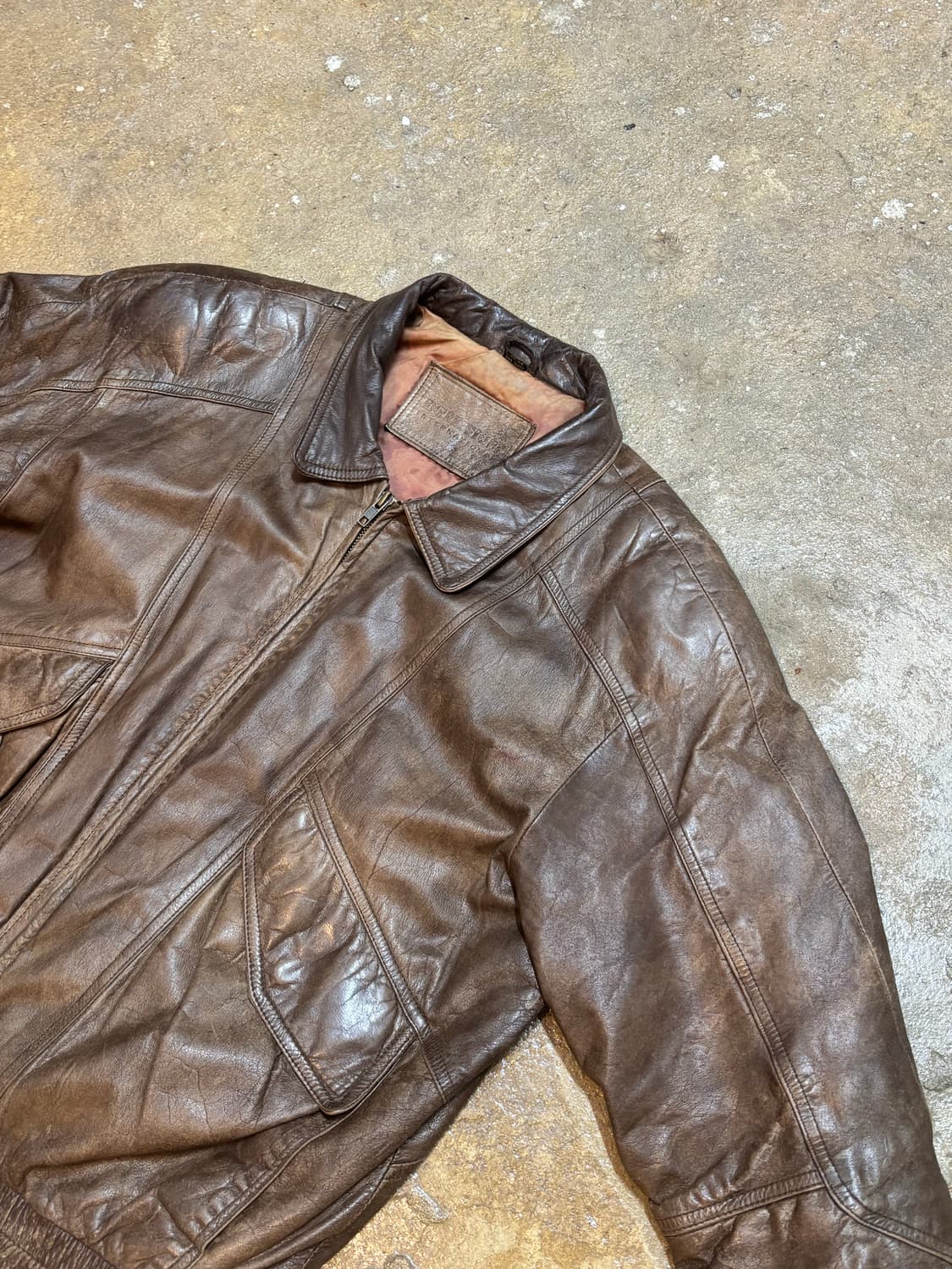 빈티지 가죽 자켓 상품이미지6