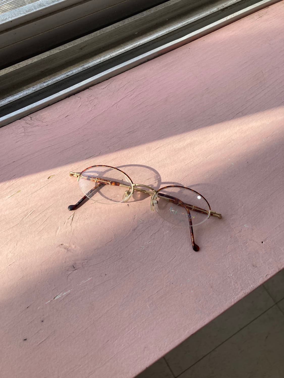 빈티지 레오파드 오벌 안경 상품이미지1