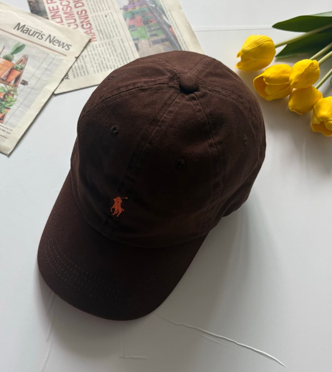 Polo 폴로랄프로렌 초코 x 브라운 코튼 치노 볼캡 상품이미지1