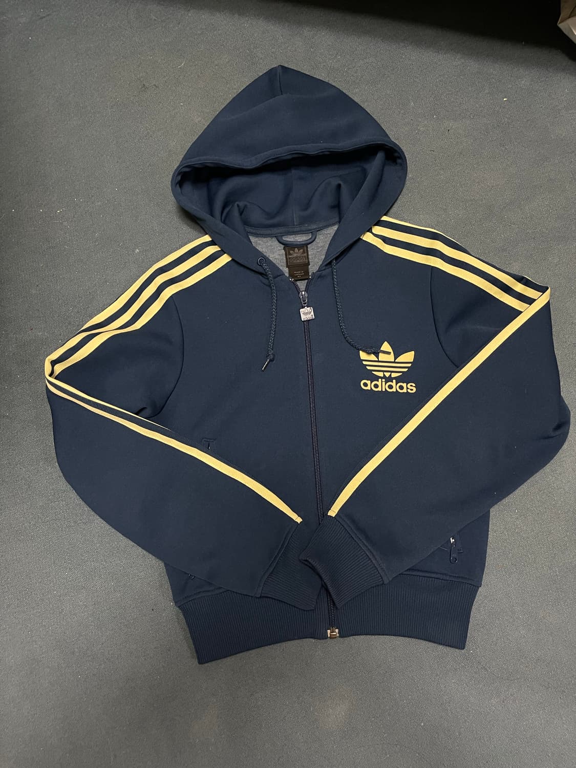 아디다스 파이어버드 후드플락 네이비 후드집업 상품이미지3