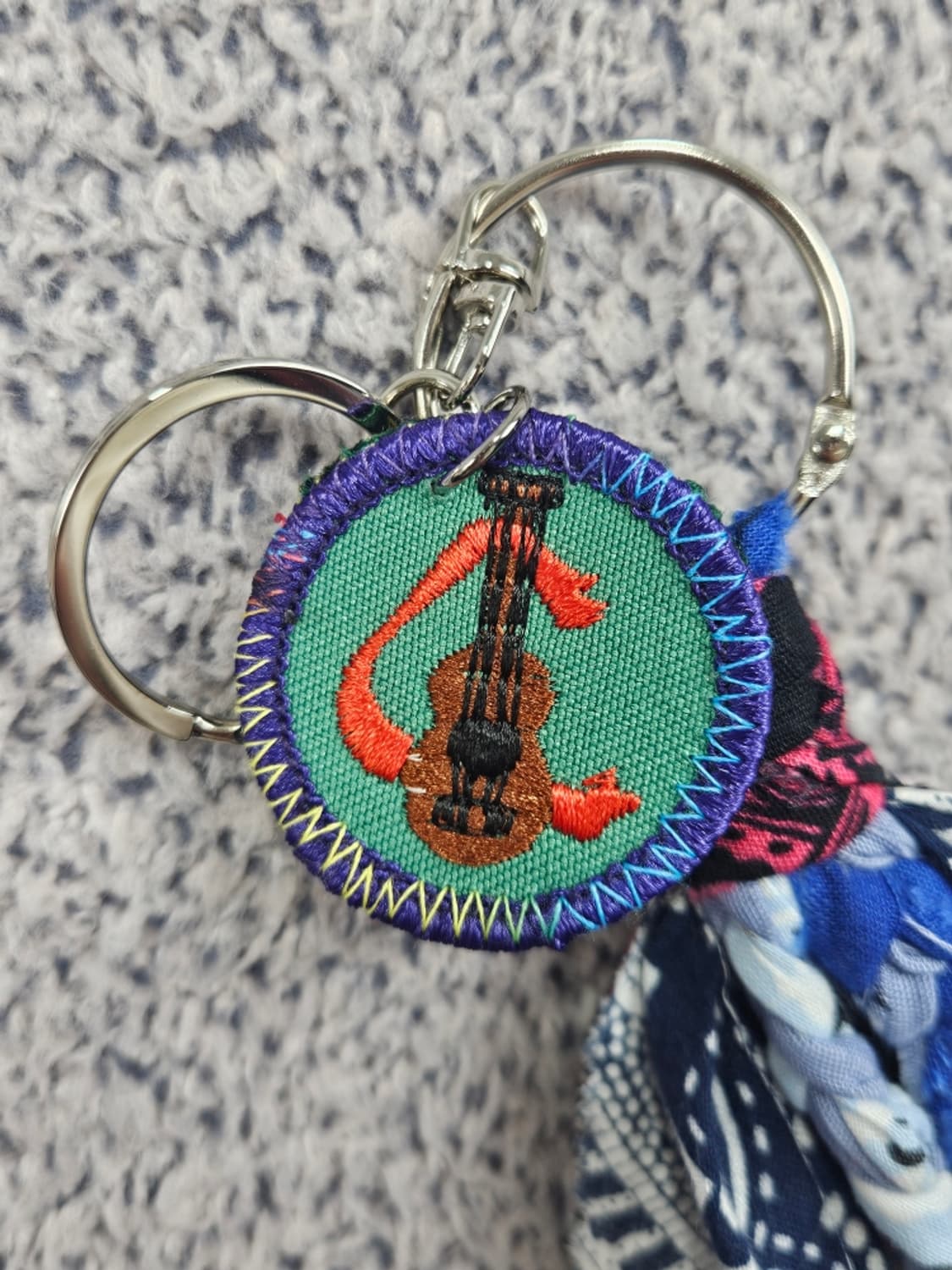 핸드메이드 커스텀 패치 반다나 카라비너 키링 ( OS ) / 11682 상품이미지4