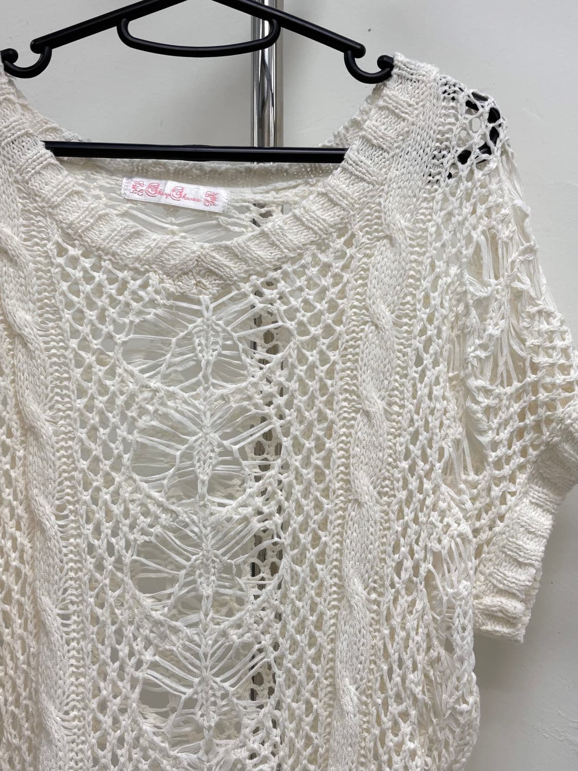 빈티지 화이트 크로셰 니트 상품이미지5