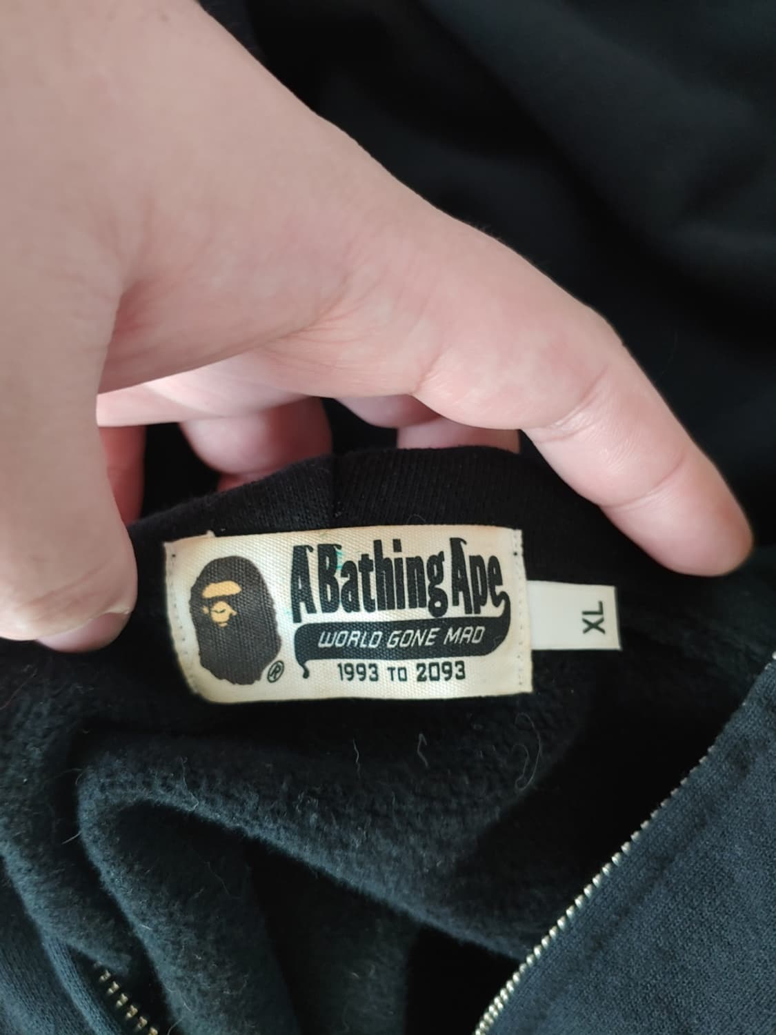 [XL]베이프 2ND 블랙 샤크후드집업 상품이미지4