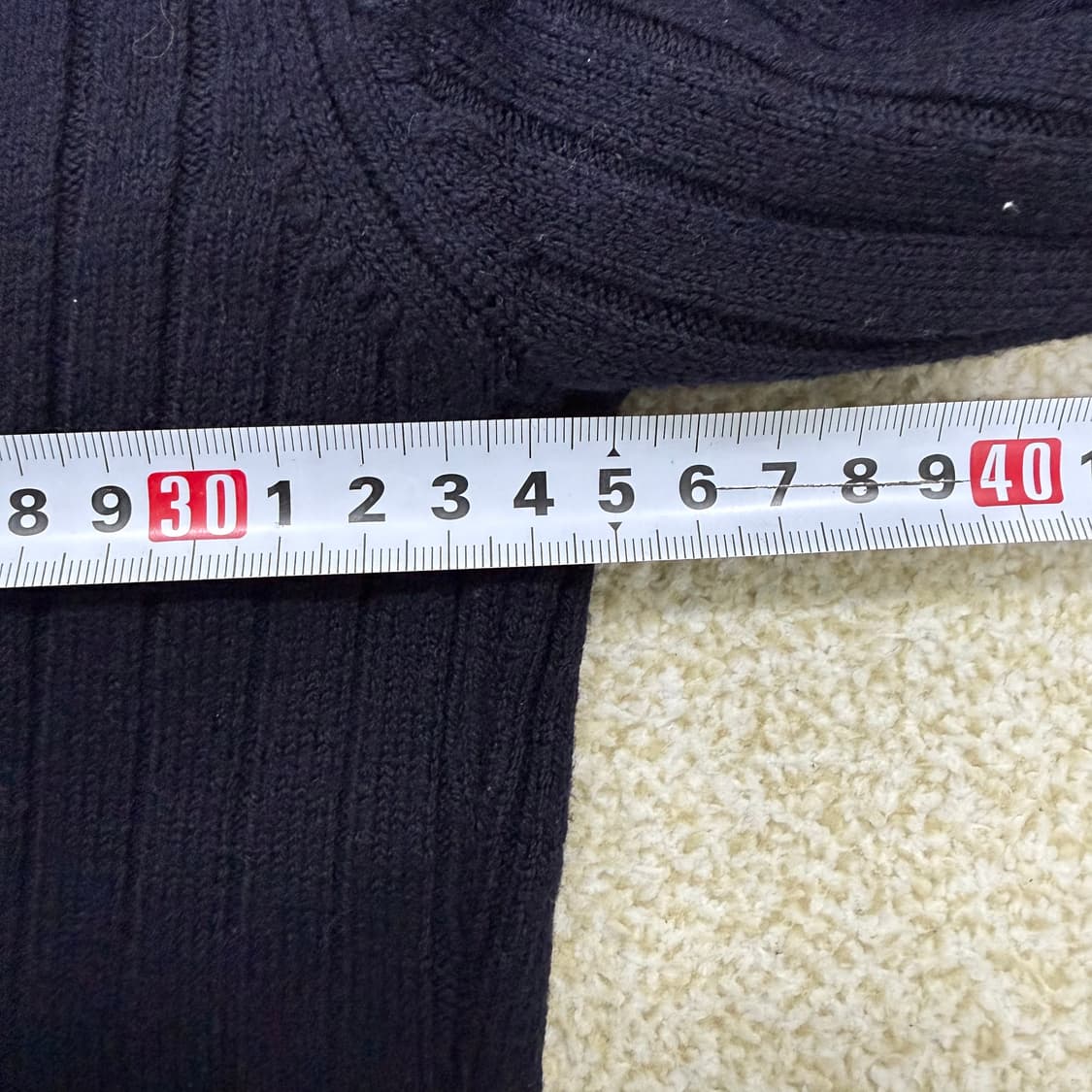 XS 까르뱅 여성 골지 울 니트 원피스 0129T1 상품이미지5