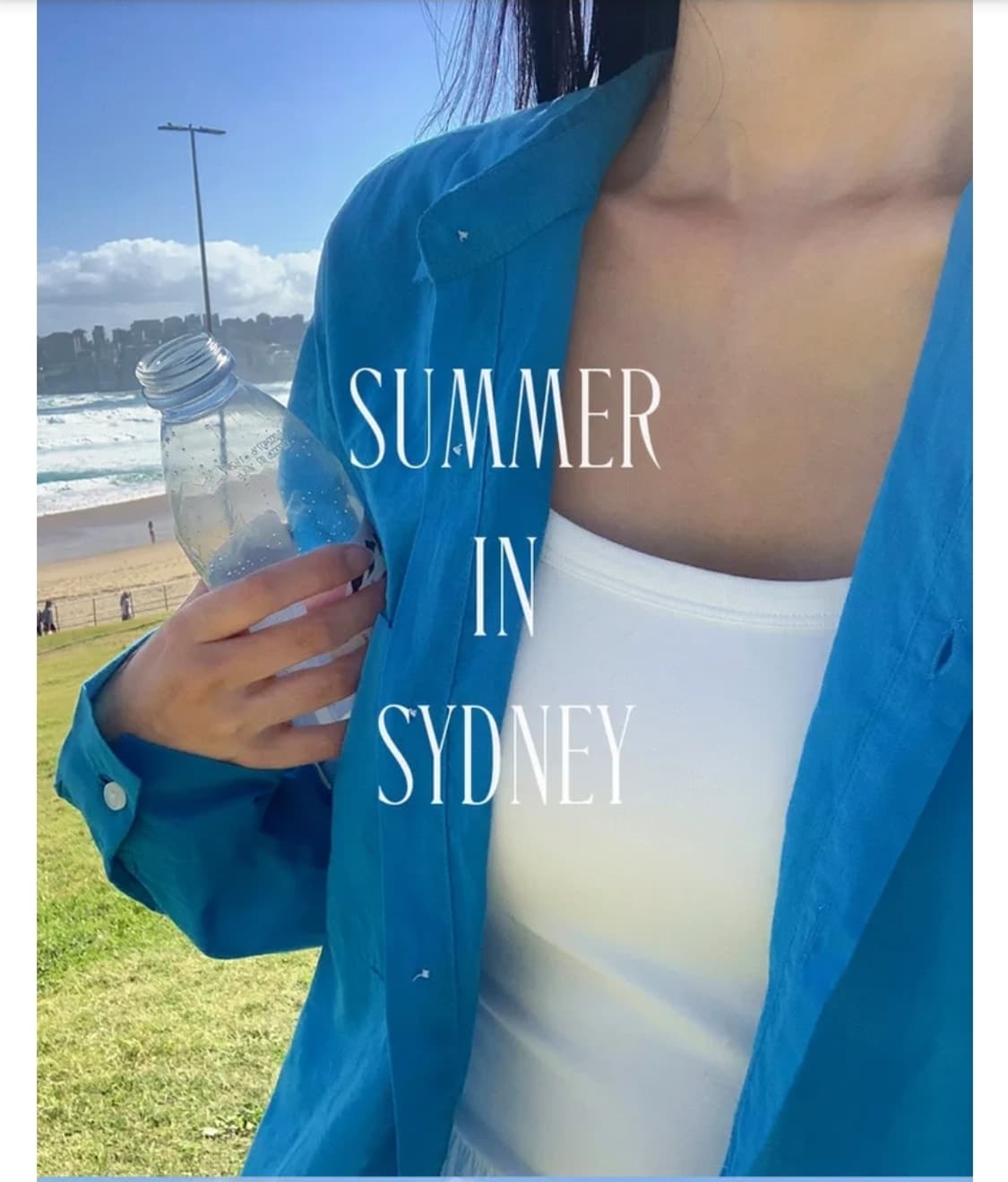 (새옷) 썸머 코발트블루 아사셔츠  상품이미지3