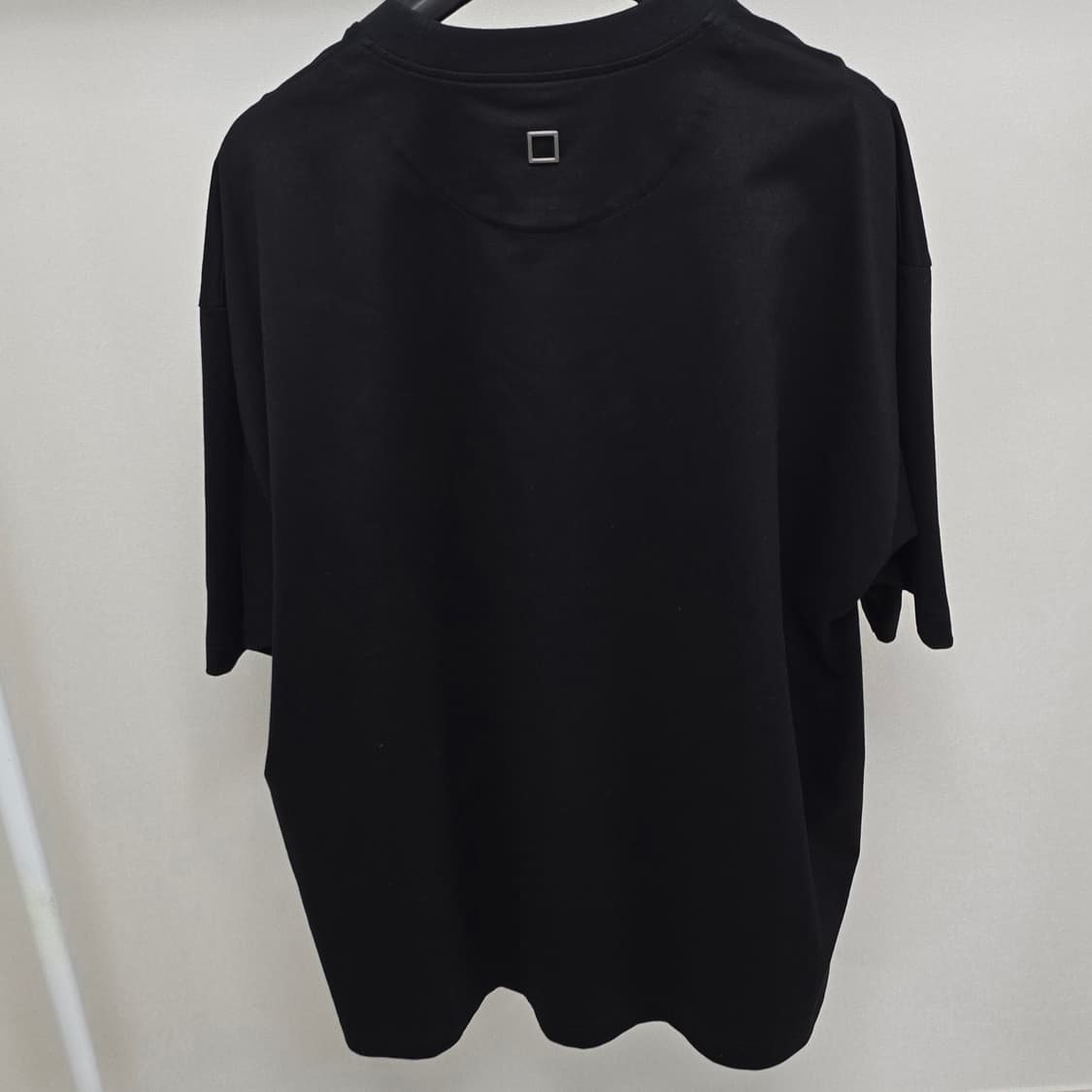 25ss 우영미 로고 코튼 오버핏 반팔 티셔츠 50사이즈 블랙 판매 상품이미지3