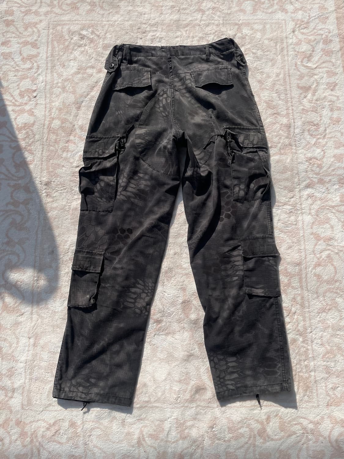 블랙 텍티컬 카모 카고팬츠 상품이미지7