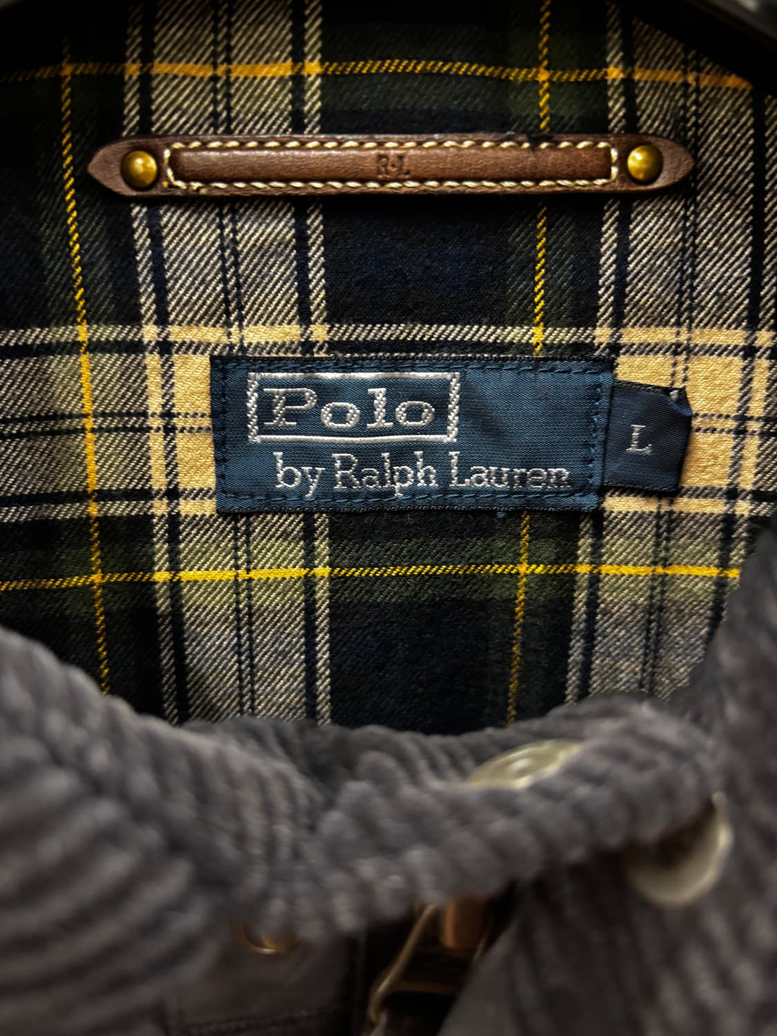 폴로 랄프로렌 퀼팅 자켓 블랙 L 상품이미지4