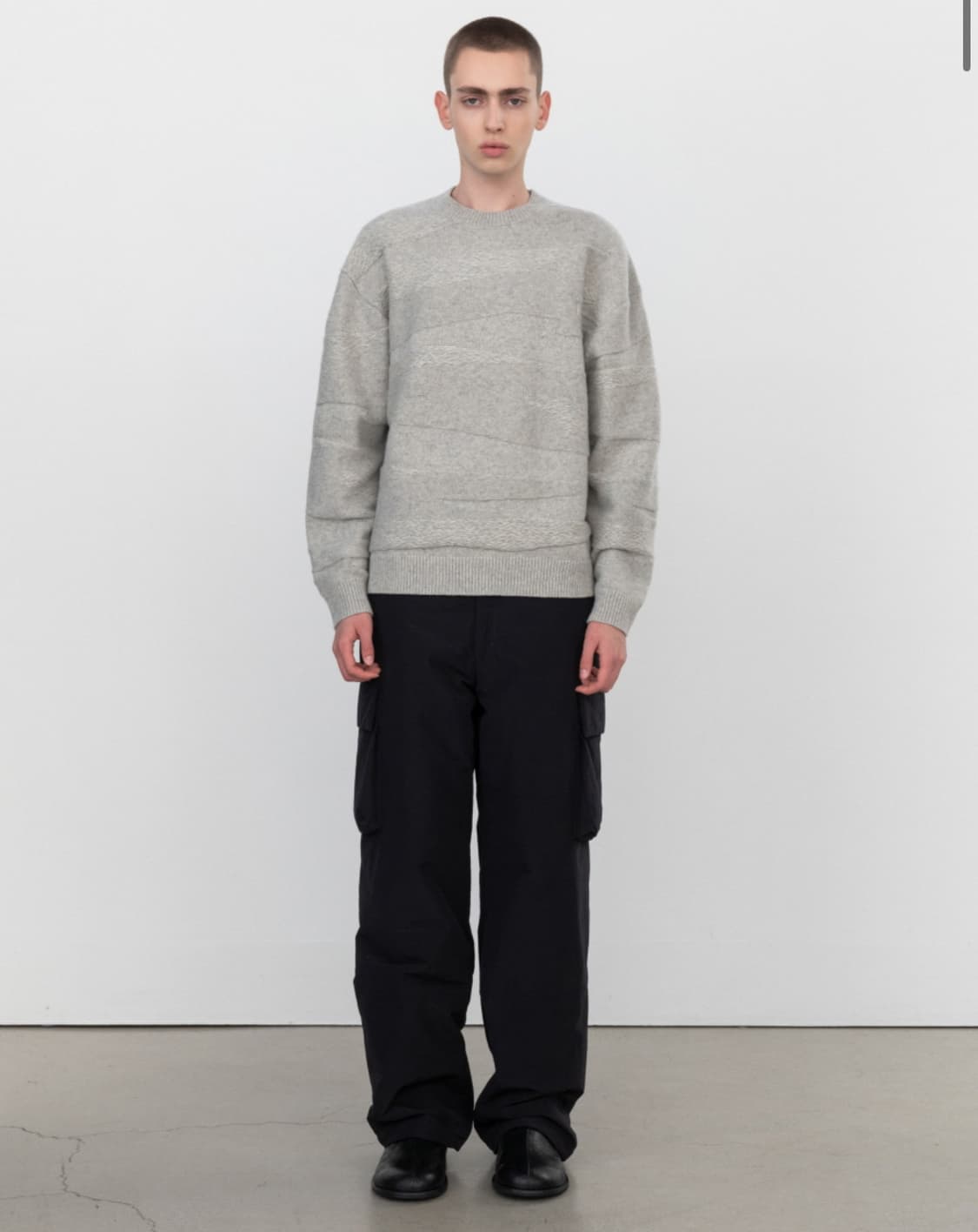 인사일런스 크루넥 인타샤 니트 OATMEAL L사이즈 상품이미지3