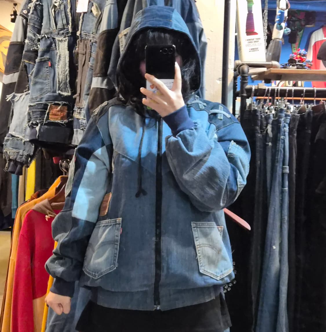 [NO.9] 리바이스 리메이크 데님 자켓 후드 상품이미지3