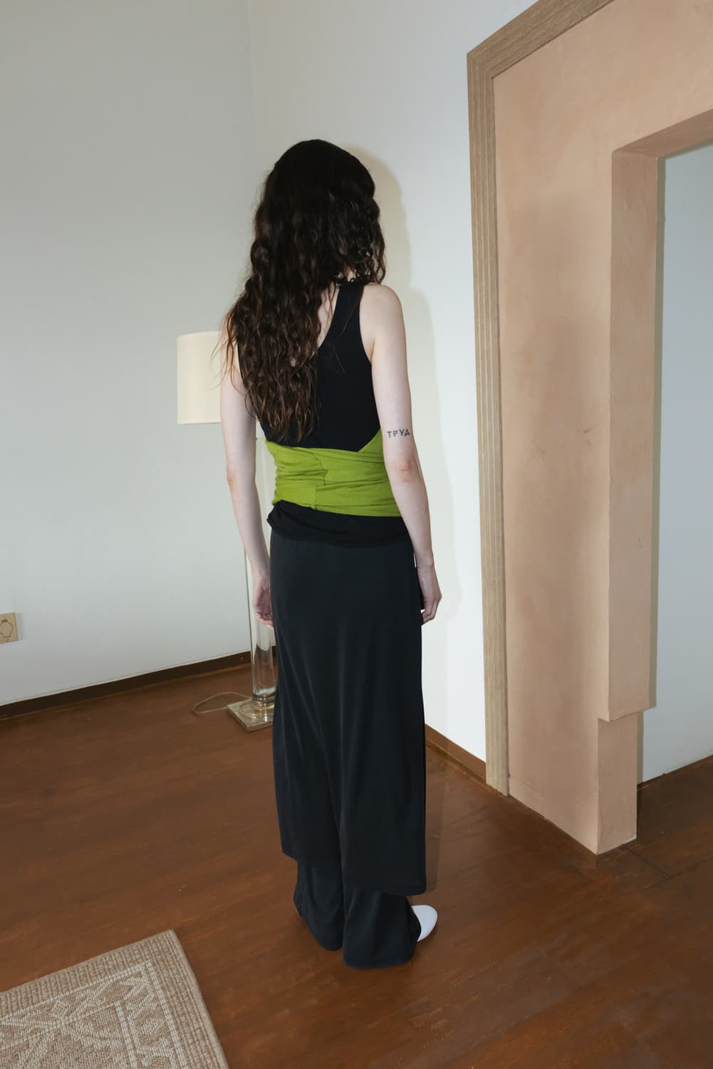 모노하 저지 레이어드 팬츠 챠콜 Jersey Layered Pants 상품이미지3