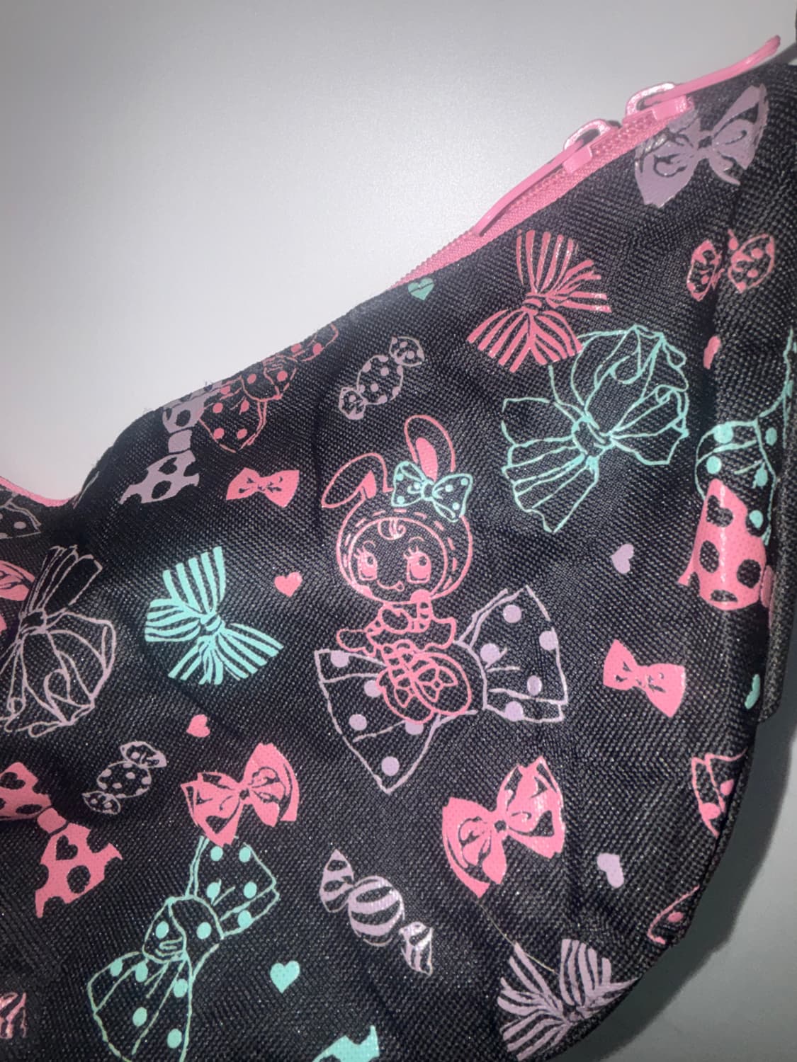 [mezzo piano] 메조피아노 베리에짱 리본 패턴 크로스백 상품이미지2