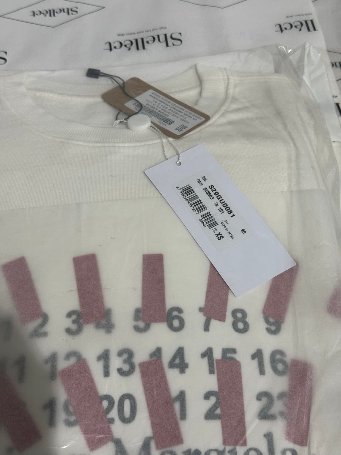 메종마르지엘라 넘버링 맨투맨 S 상품이미지4