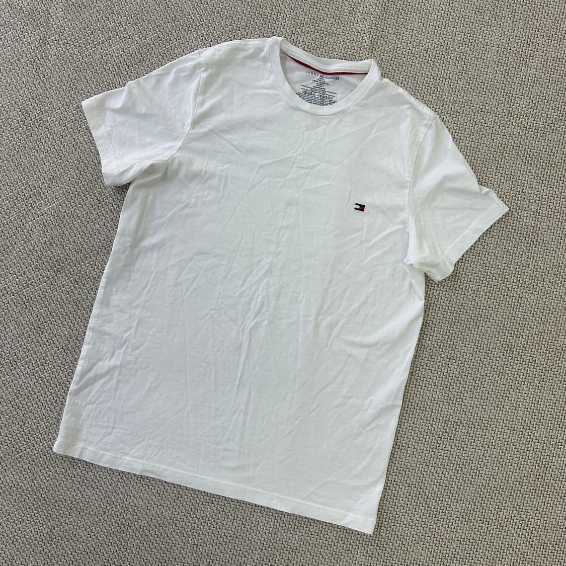 S 타미힐피거 미니 플래그 화이트 반팔 0421D 상품이미지1