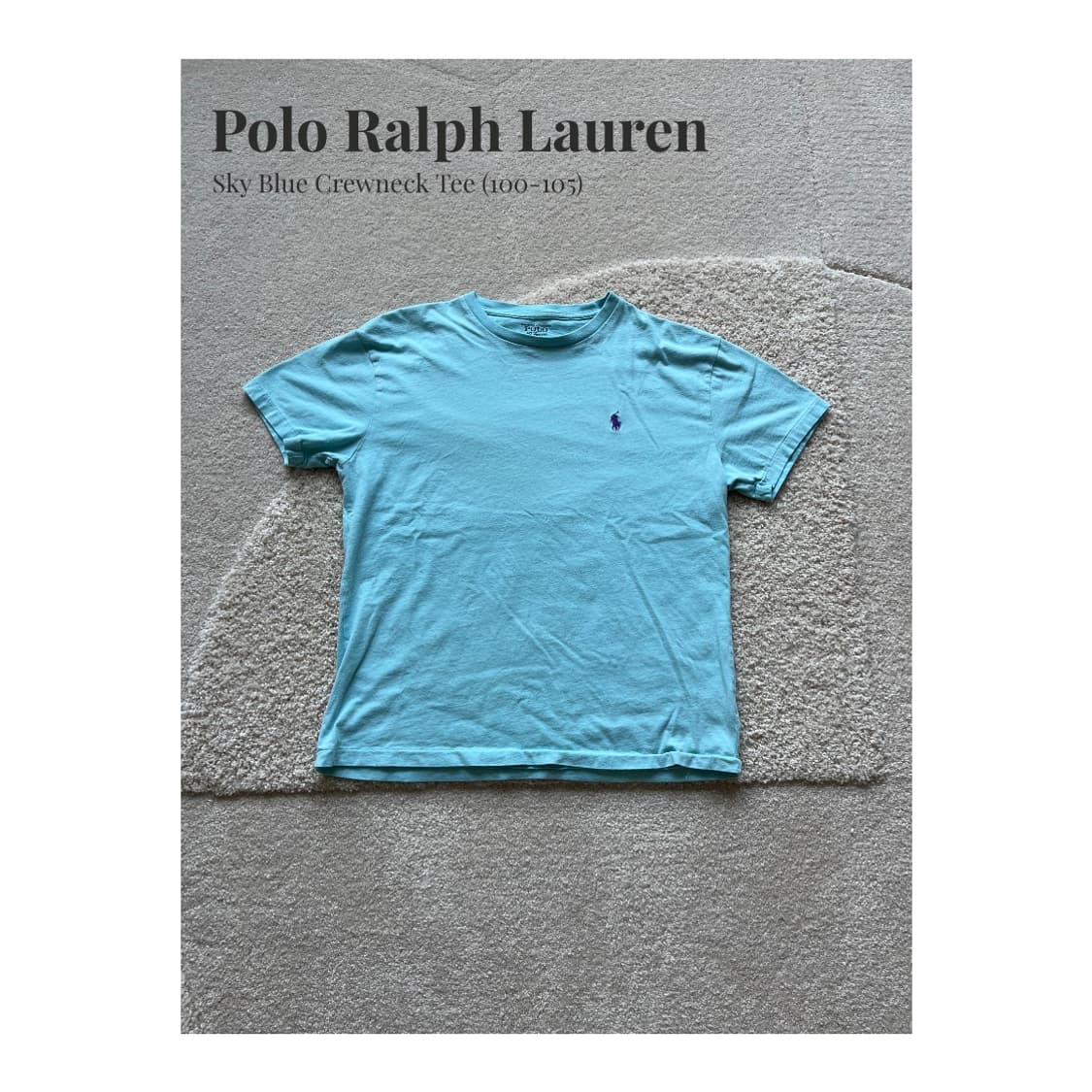 Polo Ralph Lauren 스카이 크루넥 티셔츠 (100-103) 상품이미지1