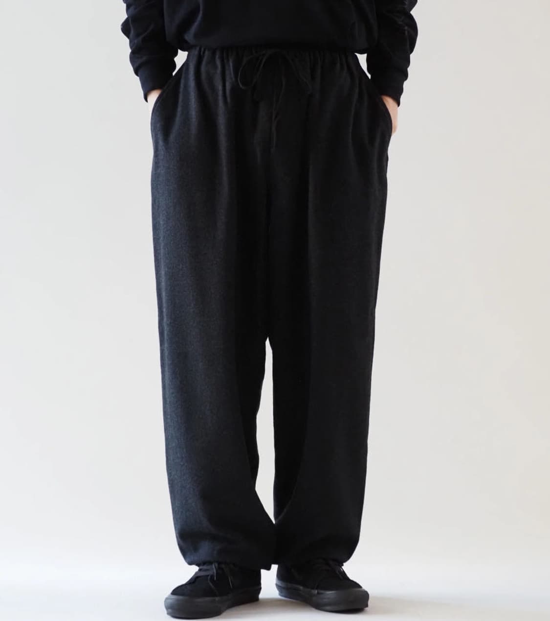 25aw 코모리 comoli 캐시미어 드로우 스트링 팬츠 1사이즈 상품이미지5