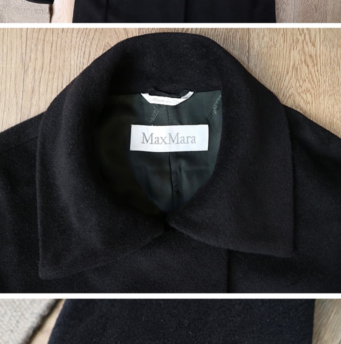 이태리 메이드 max mara 막스마라 울 90% 캐시미어 10% 롱코트 상품이미지3