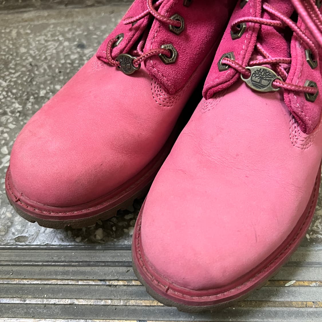 팀버랜드 롤탑 핫핑크 부츠 상품이미지5