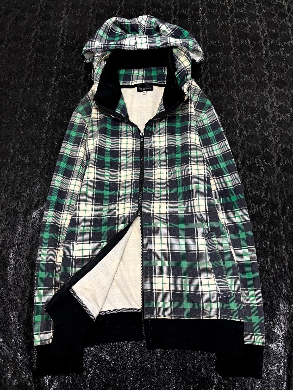 “TAKEO KIKUCHI” Green Check Pattern Y2K 상품이미지6