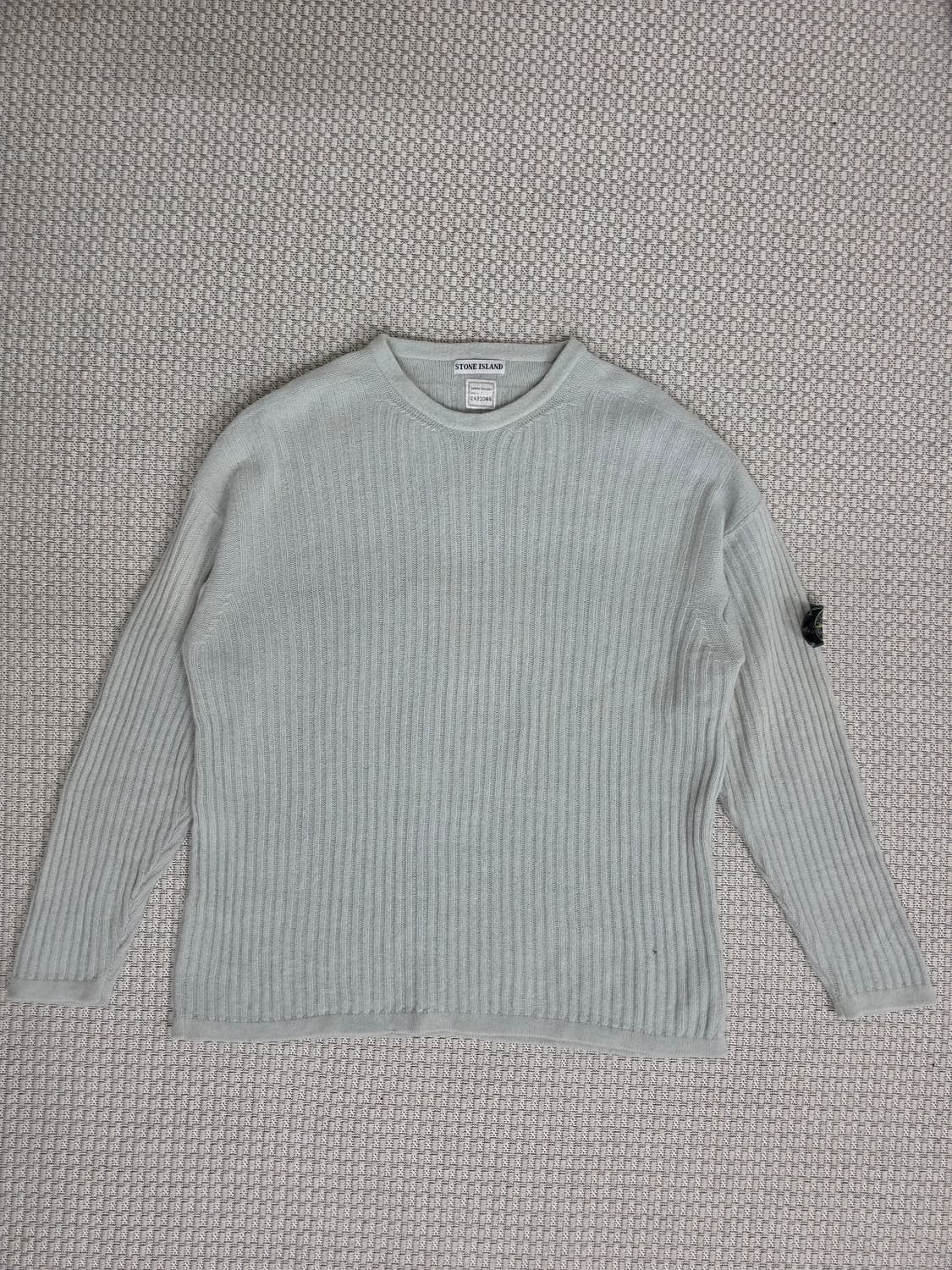 92/93 스톤 아일랜드 그린 엣지 민트, 울 오버사이즈 니트 상품이미지6