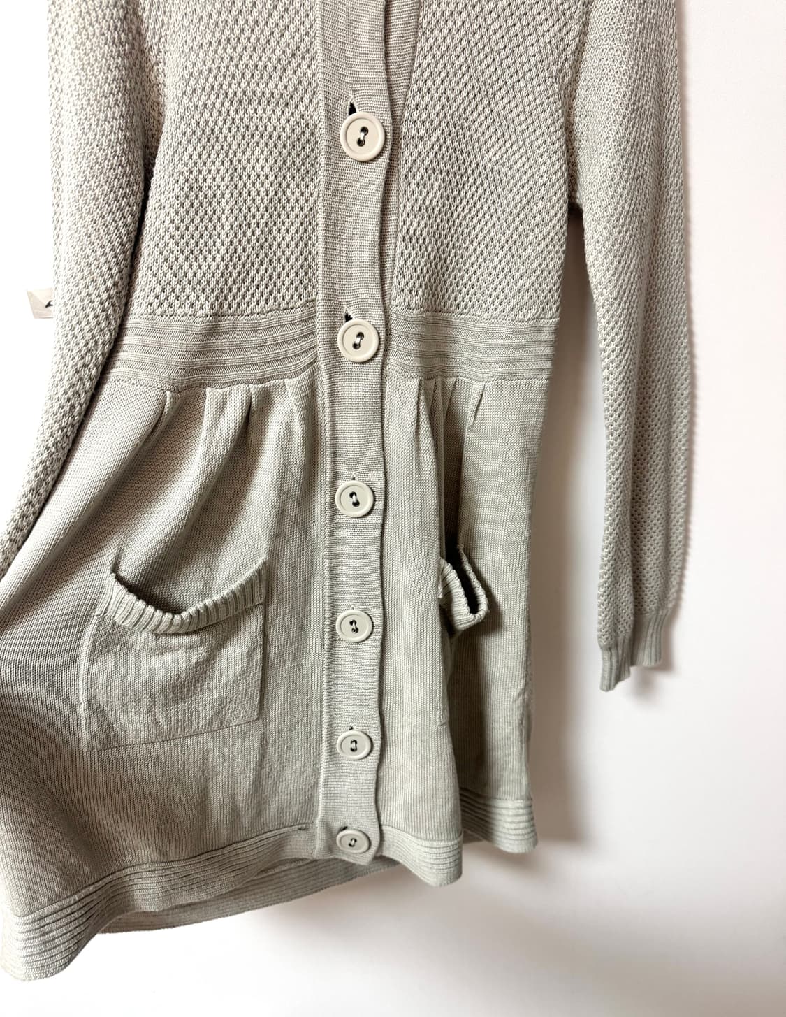 빈티지 단추 니트 원피스 상품이미지2