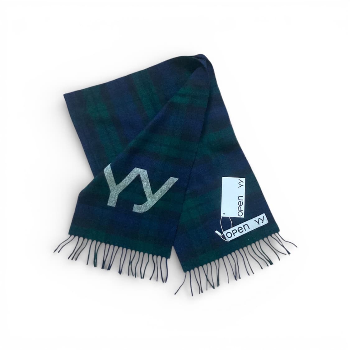 오픈와이와이 타탄 울 머플러 그린 상품이미지1