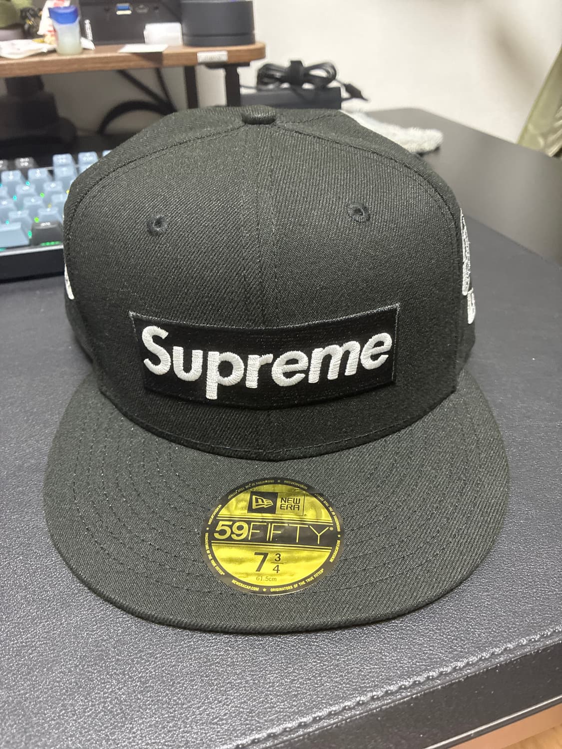 슈프림 x 뉴에라 저지 박스로고 블랙 - 24FW 상품이미지2