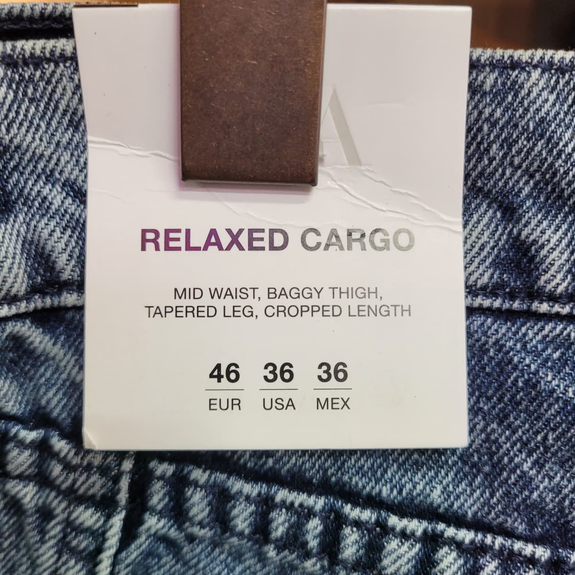 Zara 자라 데님 와이드 카고 팬츠 (미사용) 상품이미지4