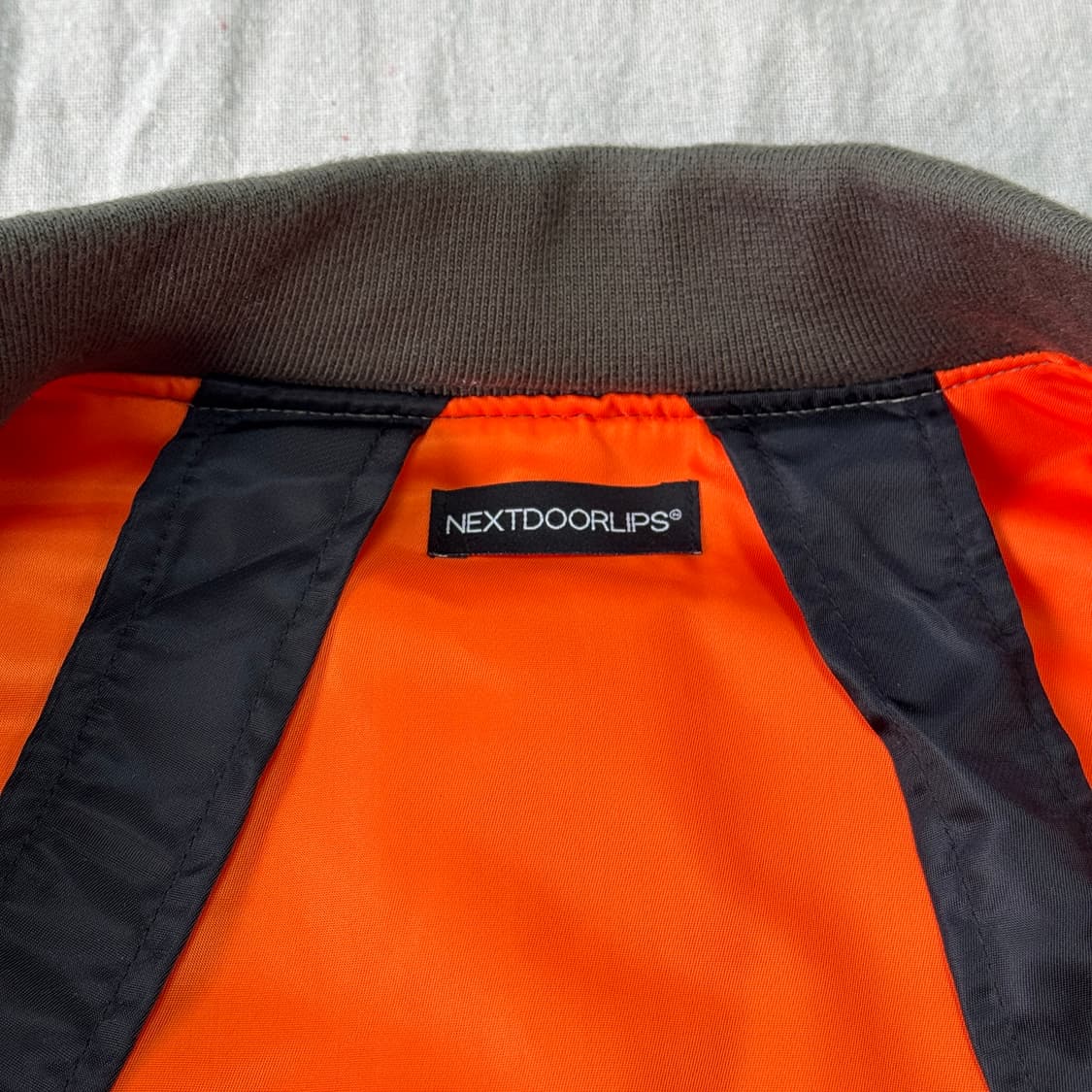 넥스트도어립스 배색 항공점퍼 ma1 105 상품이미지7