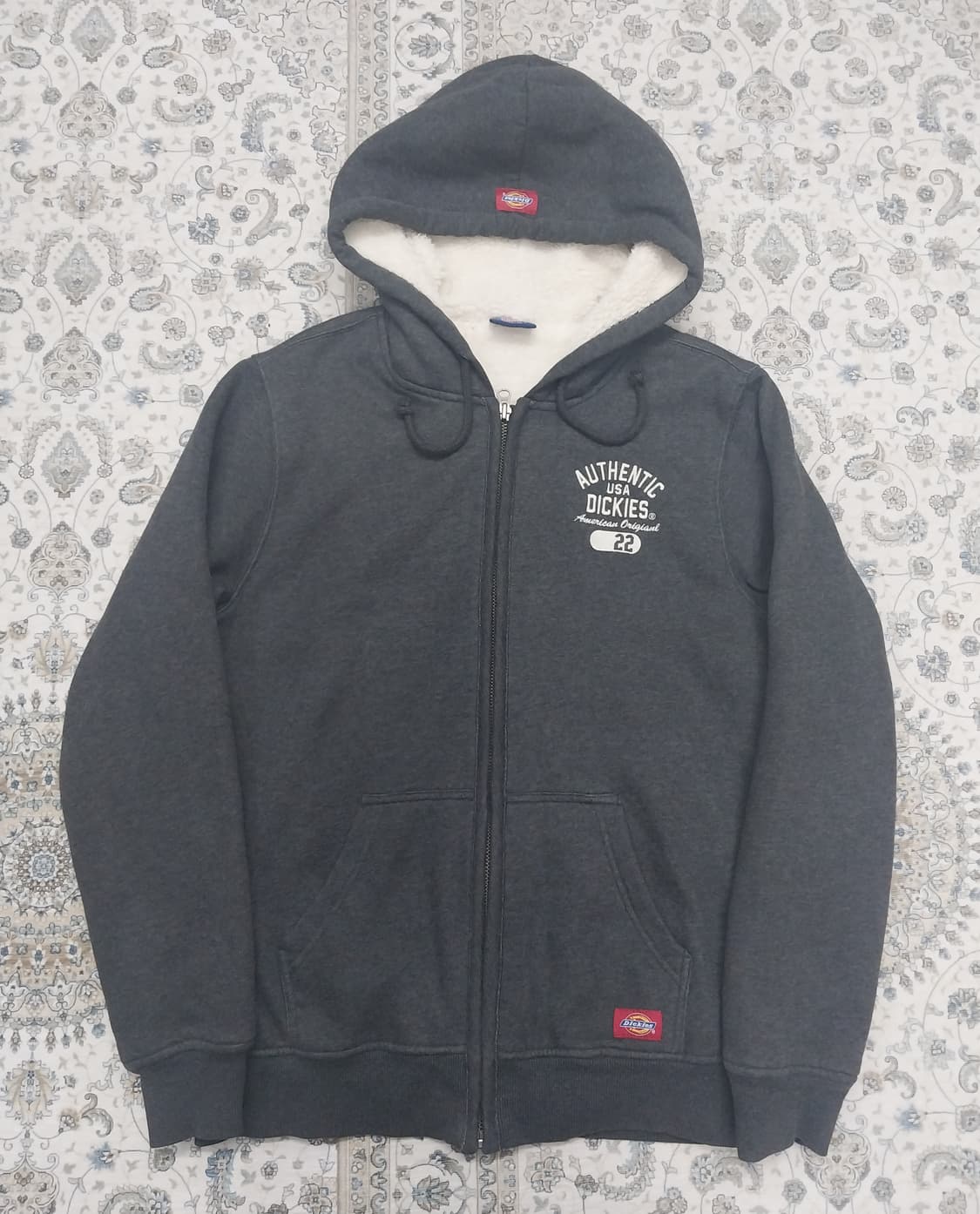 디키즈 기모 후드집업 차콜 그레이 M 상품이미지1