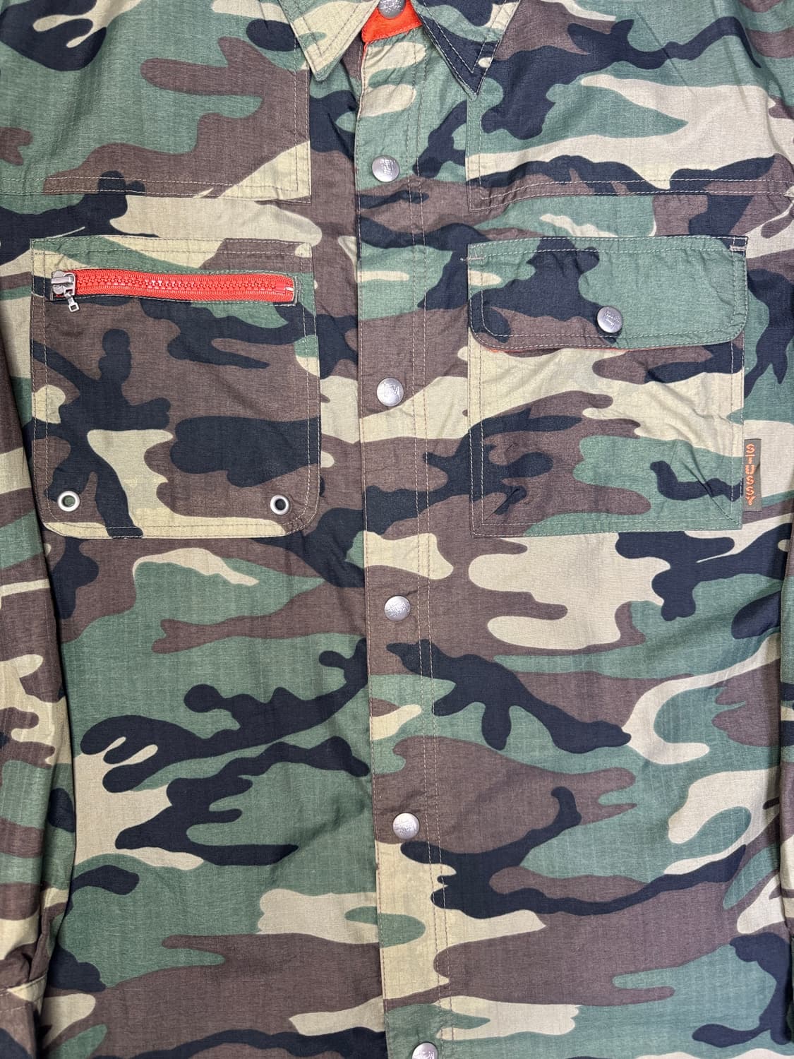 빈티지 90s 올드 스투시 아웃도어 카모 밀리터리 셔츠 자켓 M 상품이미지2