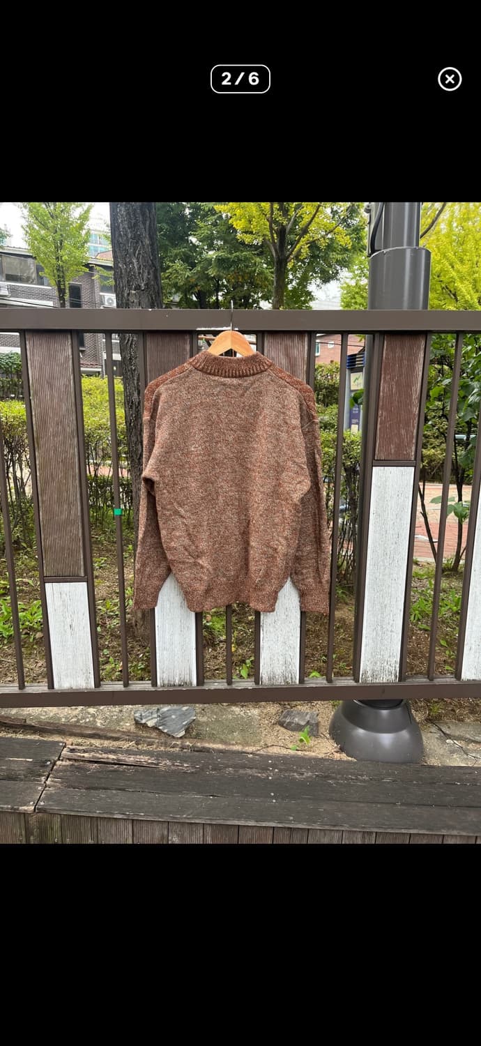 꾸레쥬 옴므 패턴 니트 상품이미지2