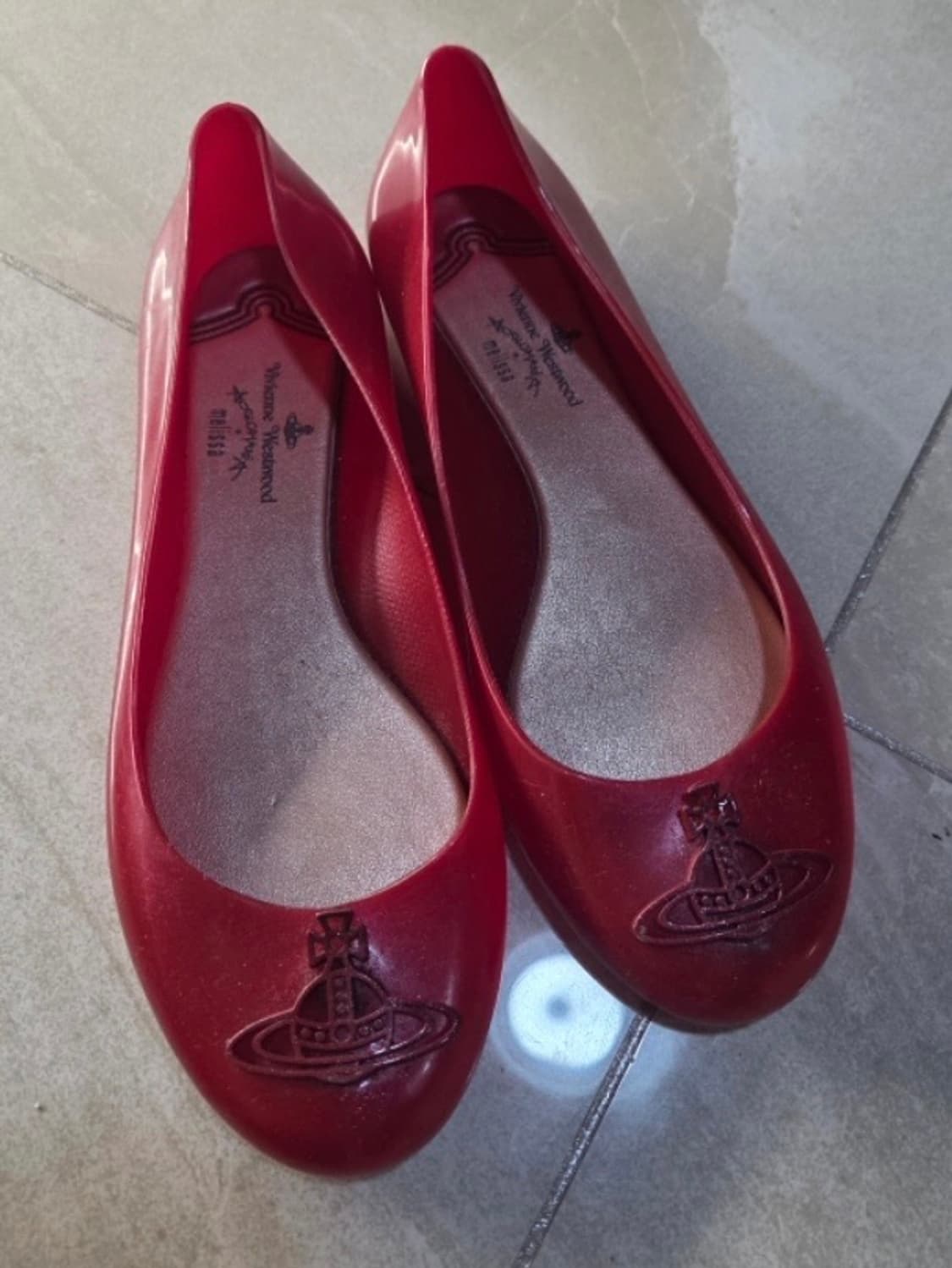 Vivienne westwood 멜리사 비비안 플랫슈즈 레드 상품이미지2