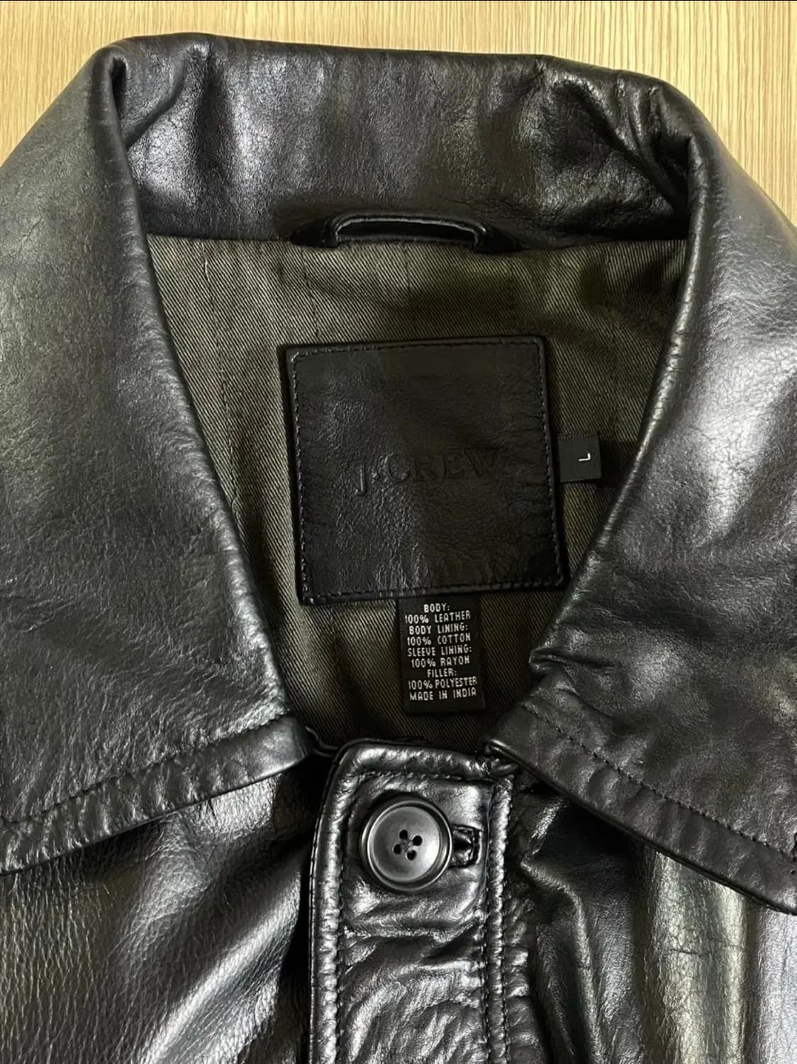 [105] 제이크루 블랙 리얼레더 2WAY ZIP 자켓 상품이미지2