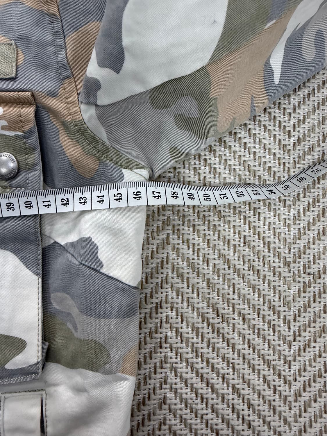 정품) 쟈딕앤볼테르 카모플라쥬 야상 자켓 XS 상품이미지8