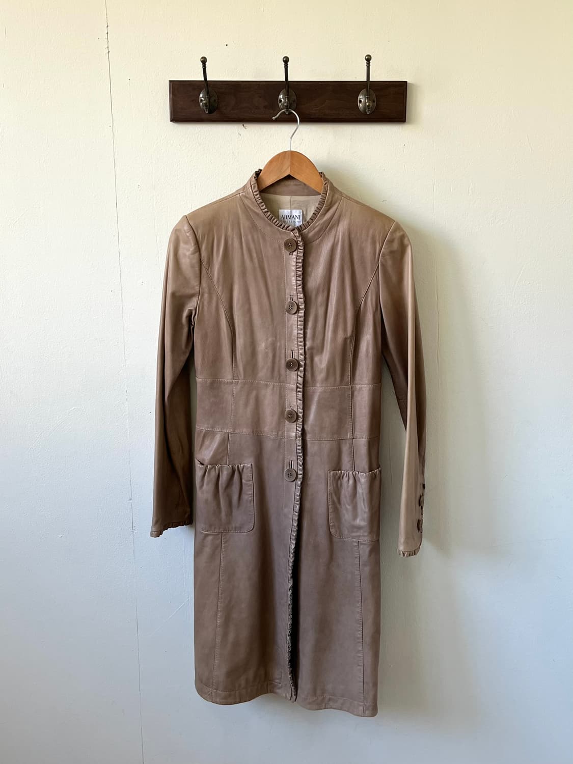 ARMANI 프릴 레더자켓 상품이미지1