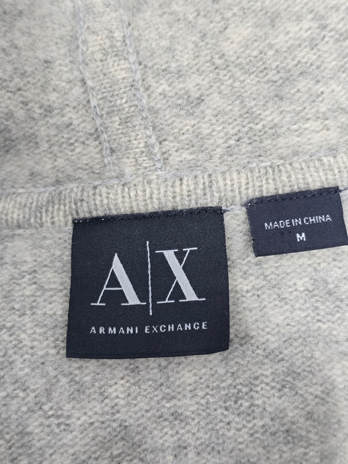 아르마니 익스체인지 니트 후드 집업 상품이미지3