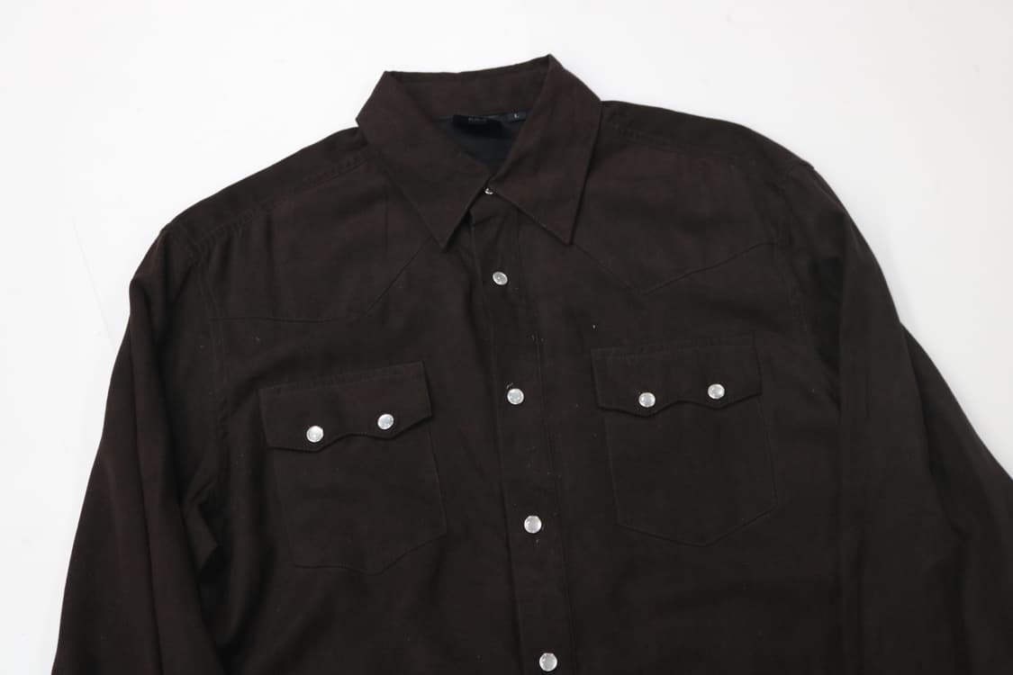 UNDER LEVEL 자개 스냅 버튼 웨스턴셔츠 상품이미지3