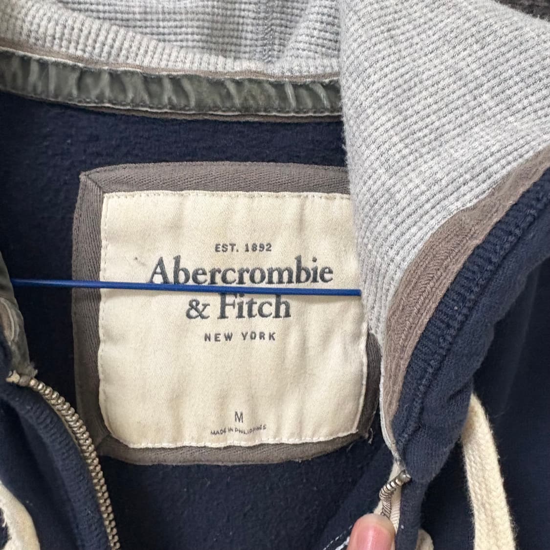 아베크롬비 후드집업 네이비 M 상품이미지4