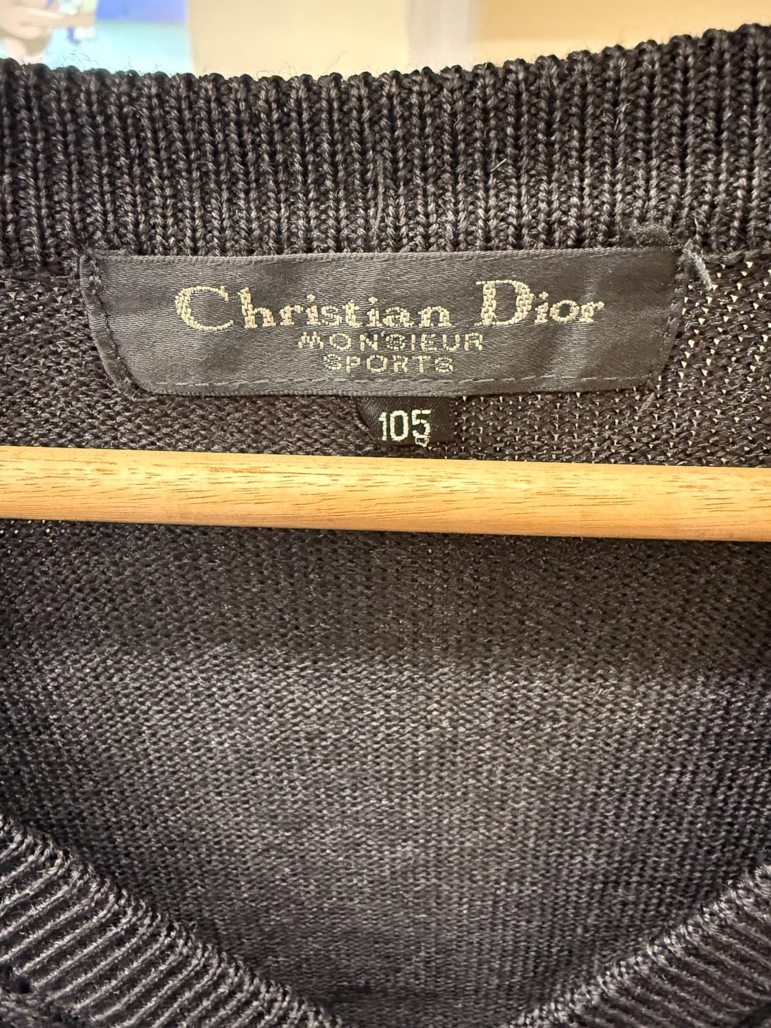 1990s Dior 디올 케이블 니트 조끼  상품이미지5