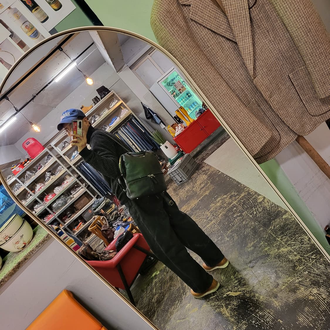 NICOLE 레더 백팩 상품이미지8