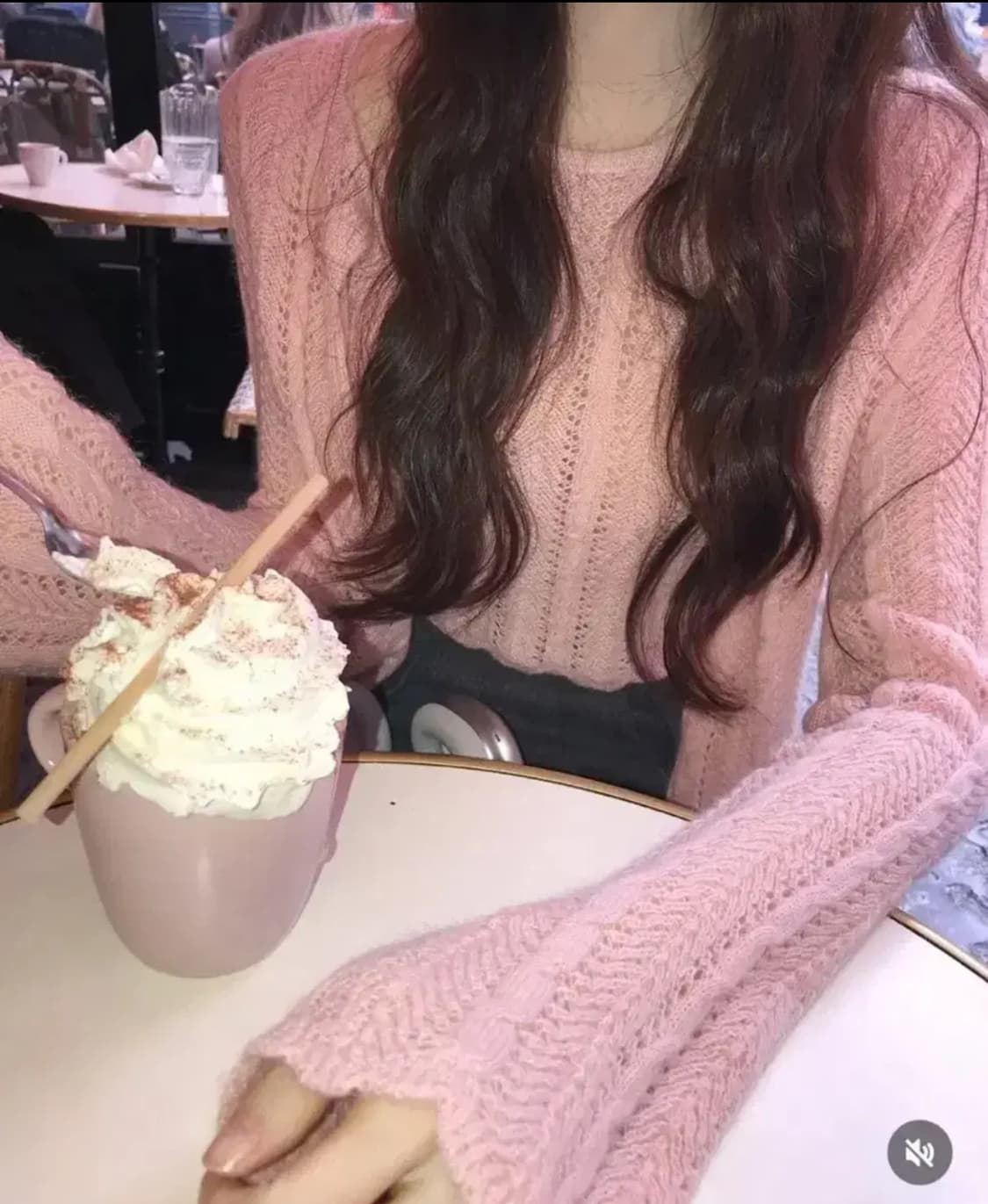 라벨르블랑 모헤어 니트 세트 핑크 상품이미지2