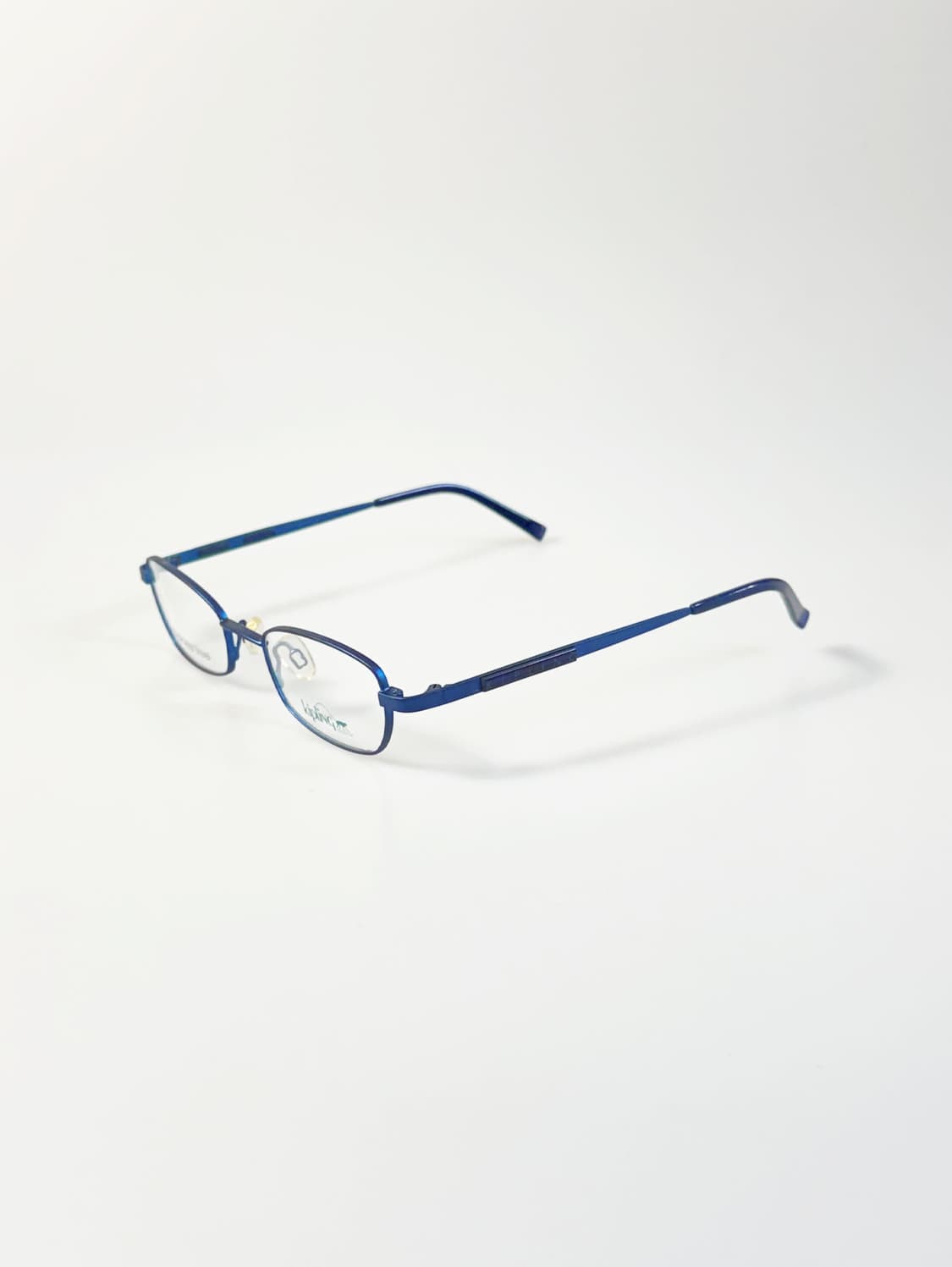 KIPLING 슬림 스퀘어 블루 메탈 프레임 빈티지 안경 상품이미지3