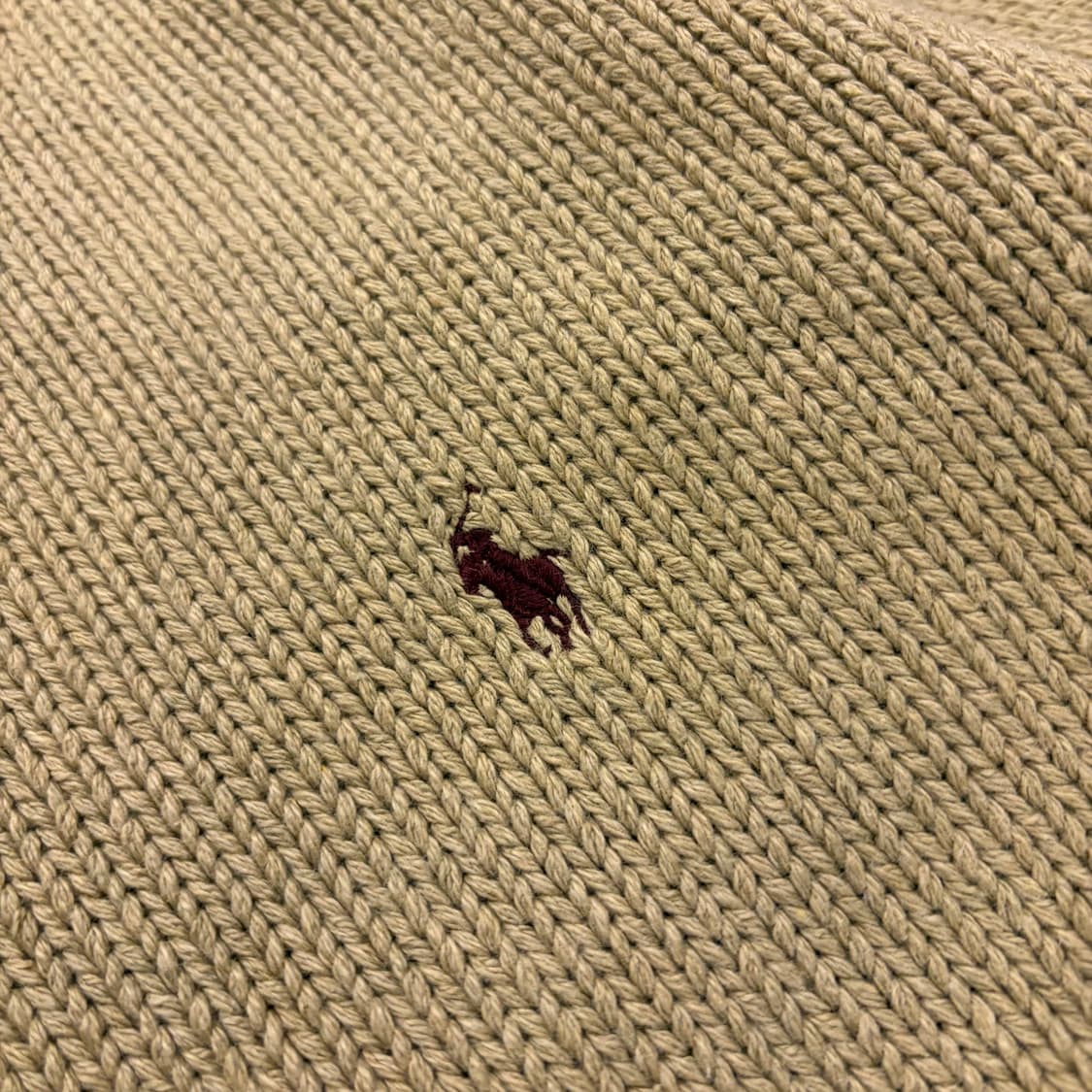 [M] 폴로 랄프로렌 VTG 코튼 베이지색 니트 스웨터 B383 상품이미지4