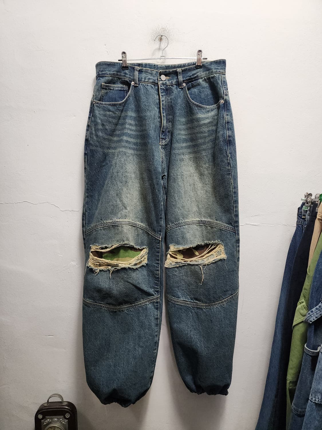 낫포너드 더블니 카모플라쥬 벌룬팬츠 상품이미지1