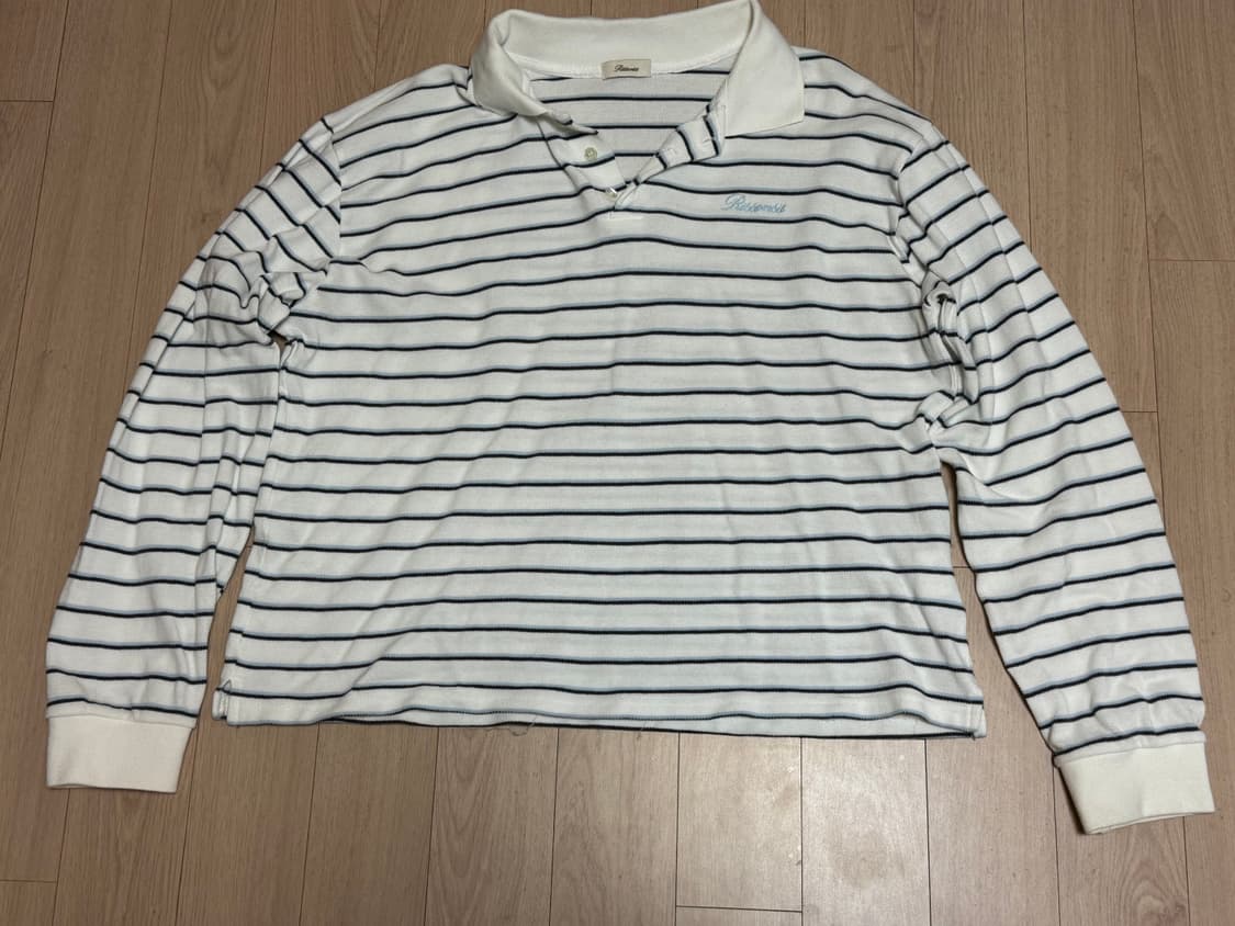리본빛 스트라이프 피케 스카이블루 RBB Striped pk shirt 상품이미지2
