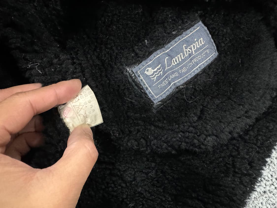 90s B-3 램스킨 무스탕 상품이미지5