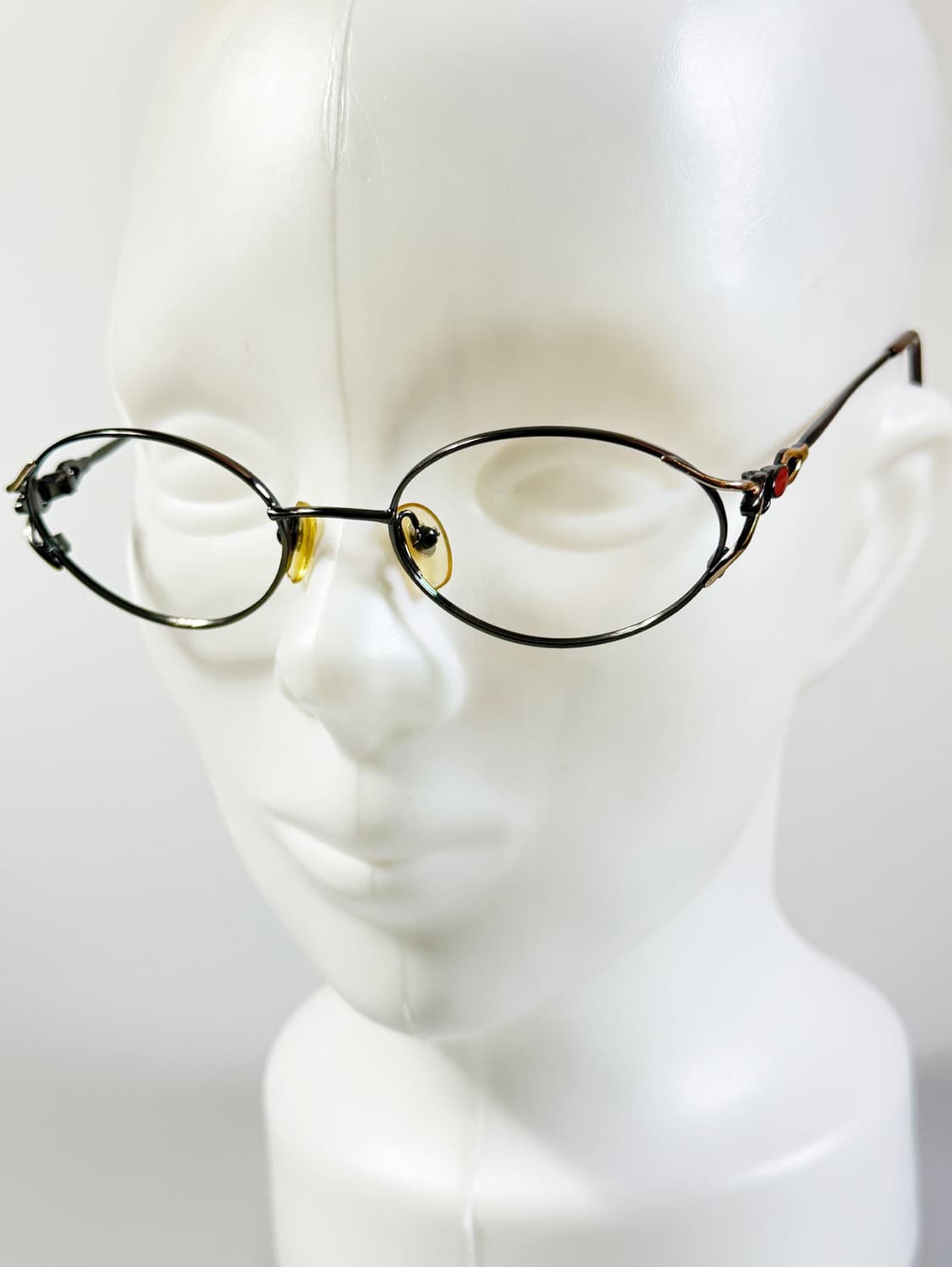 90s LUICHEL 건메탈 슬림 오벌 프레임 빈티지 안경 상품이미지8