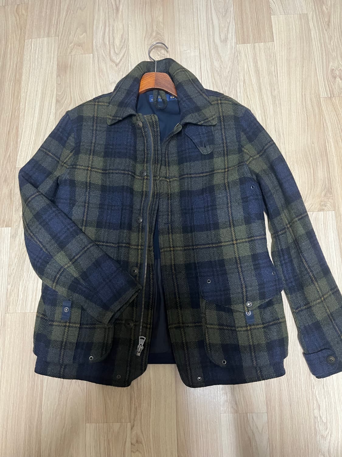 폴로 랄프로렌 블랙와치 울 헌팅 자켓 s(95-100) 상품이미지1