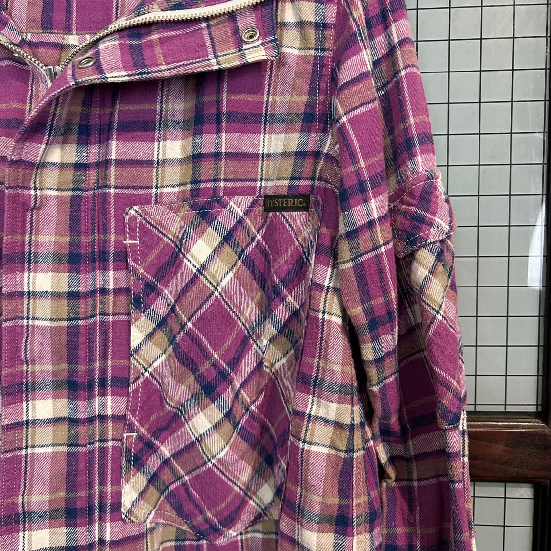 히스테릭 글래머 타탄체크 플란넬 파카 상품이미지5
